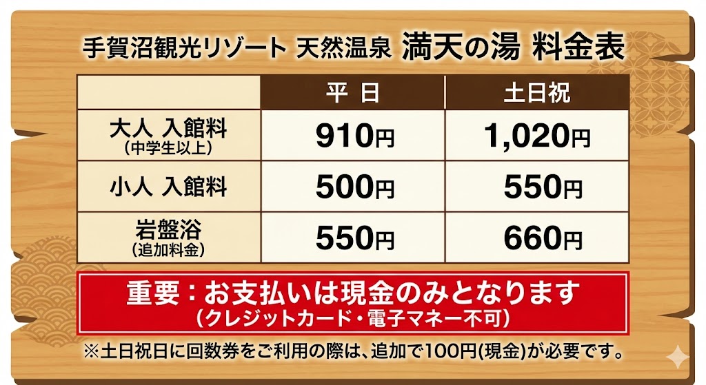 当サイト作成の料金表画像