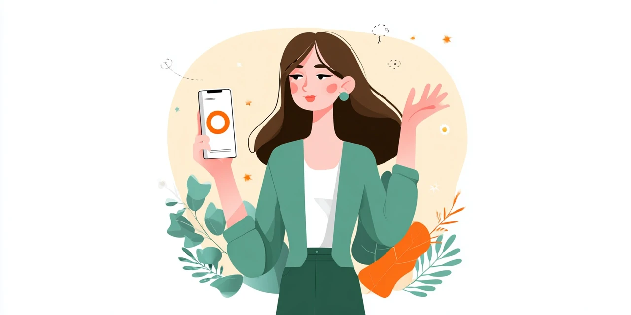 会員登録特典一覧をアプリ画面で確認する日本人
