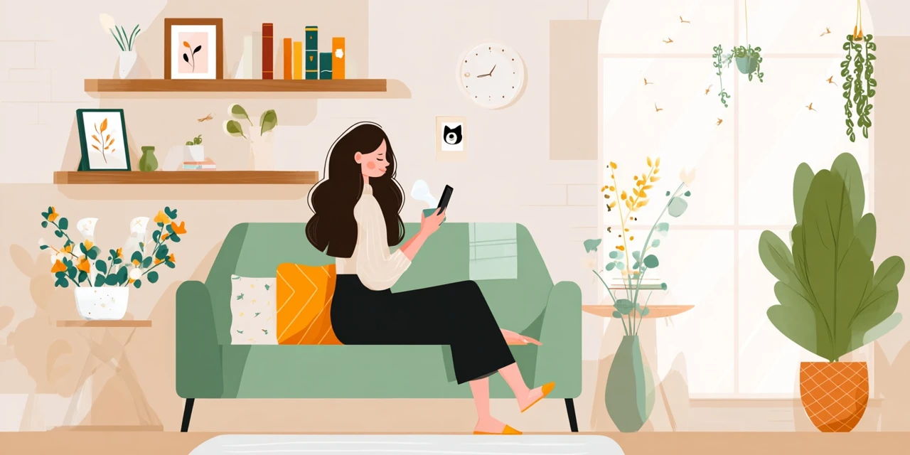 安全なsteamキー販売店の選び方を確認する女性
