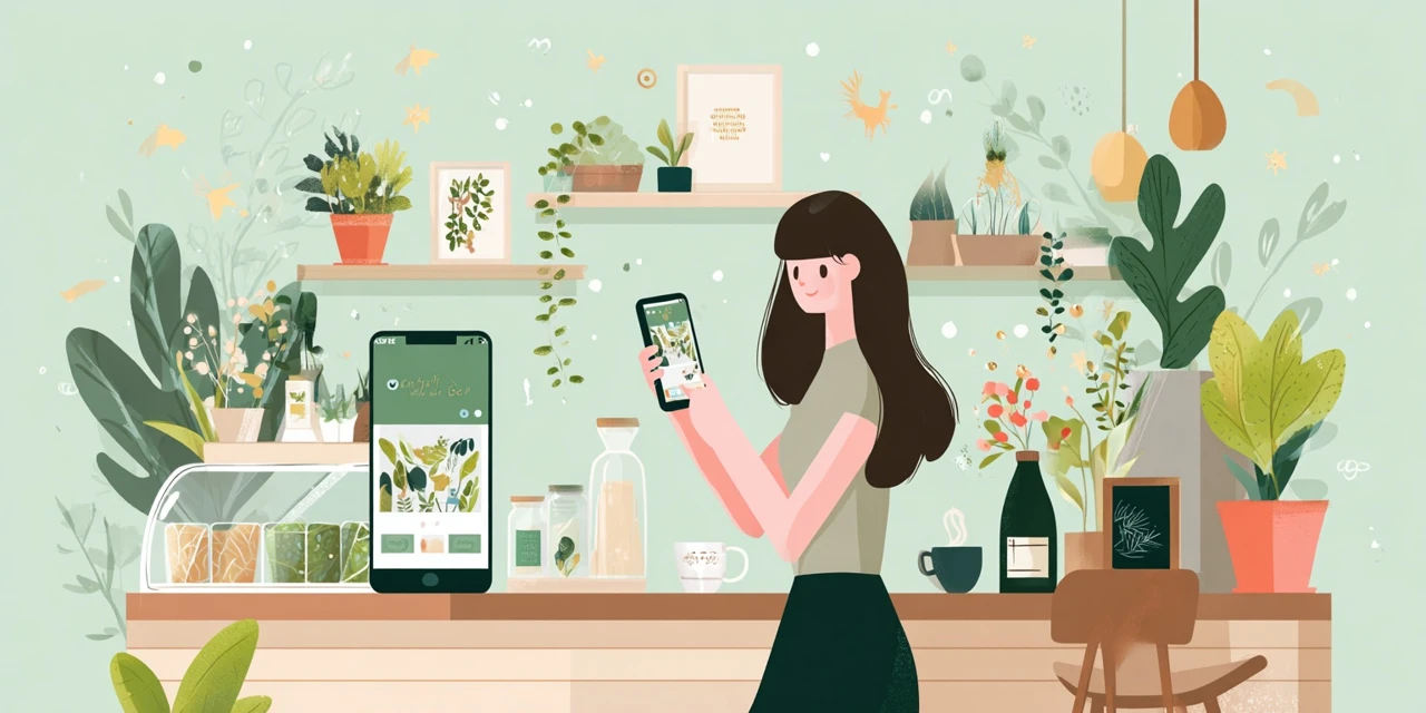 PayPayなど外部クーポンでとんでんをお得利用する女性
