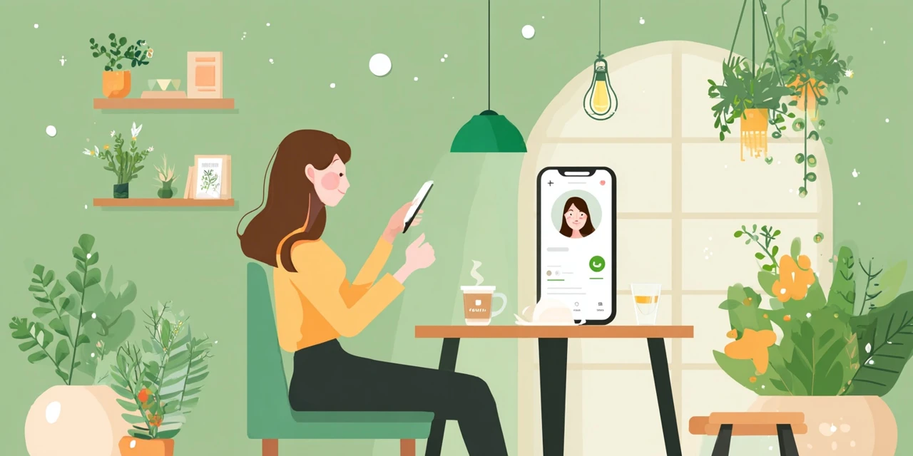 福の湯塩原店クーポン内容と利用手順を見る女性
