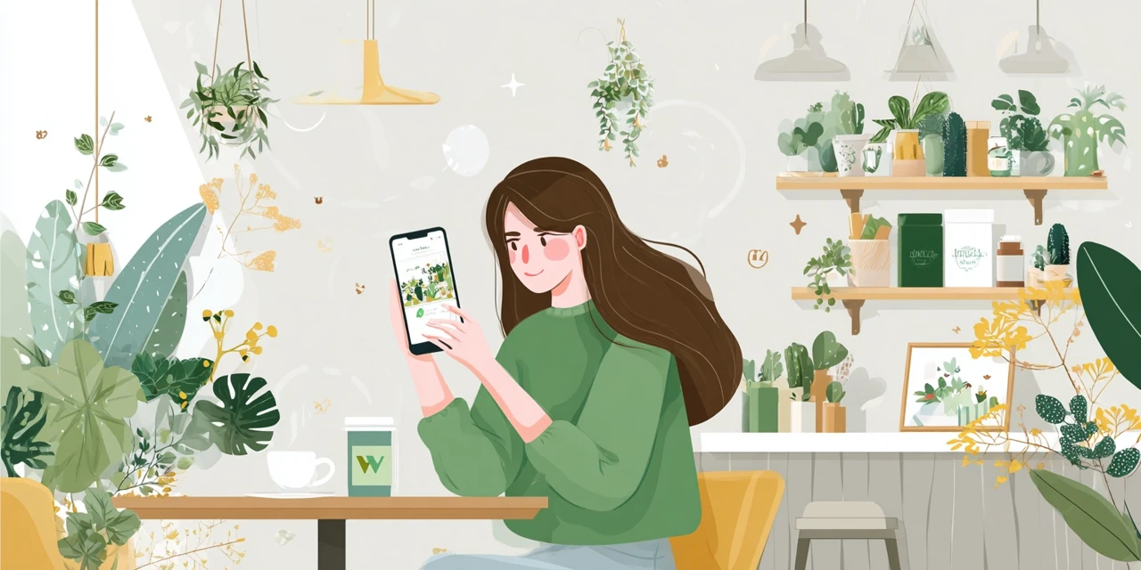 クーポンなしでキャンバをお得に使う方法を見る女性
