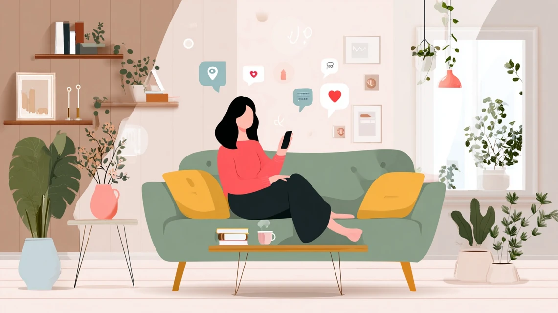 寄り道の湯の施設特徴を知る女性
