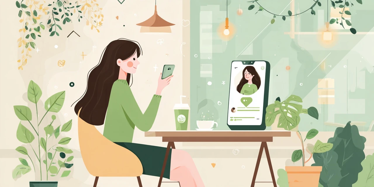 エネオス公式アプリとLINEの違いを比べる女性
