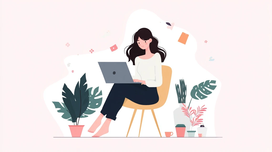 無料クーポン条件を整理して振り返る女性
