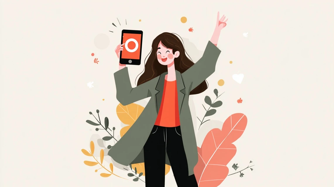 特典未付与の原因を調べる日本人
