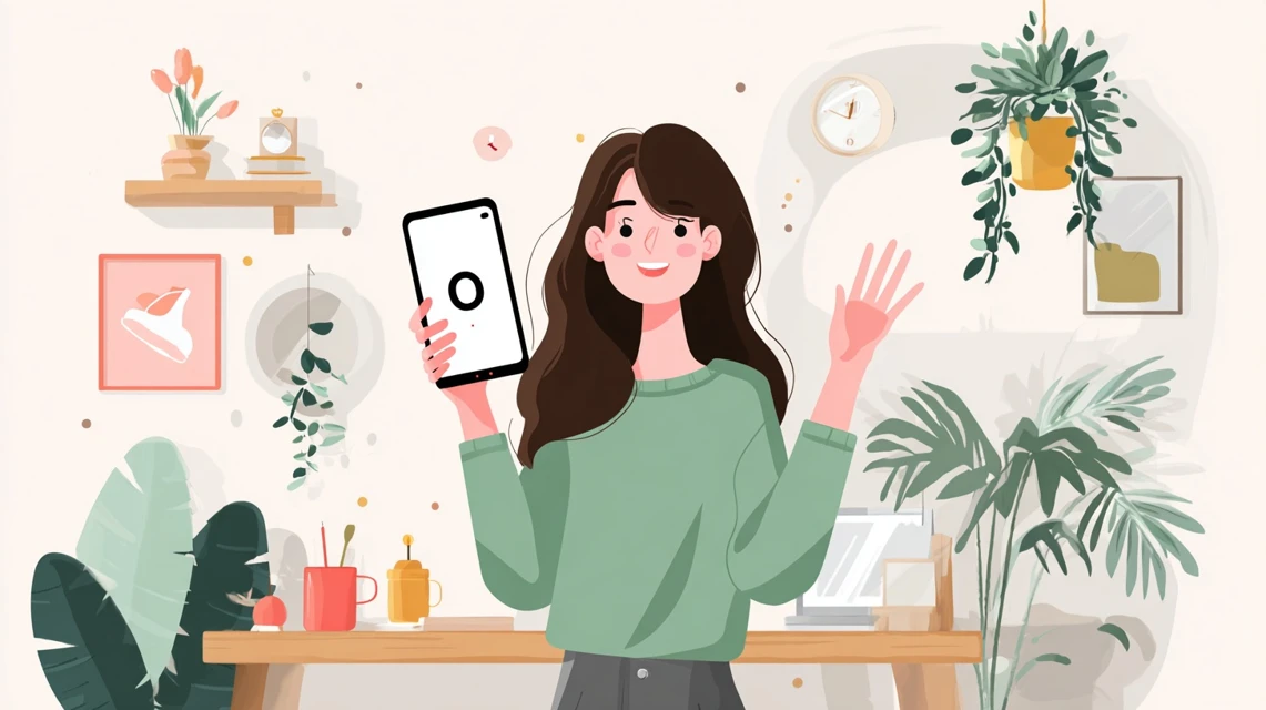 寄り道の湯会員特典を確認する日本人
