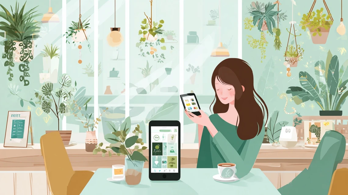 ベネクス通常セール時期を確認する女性
