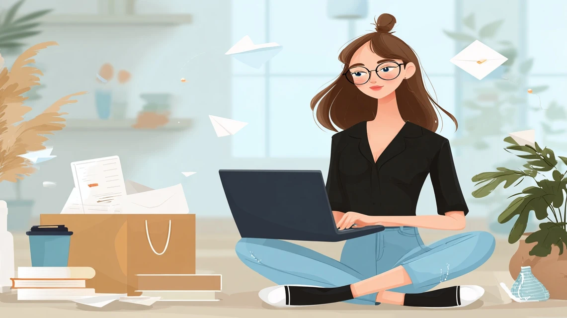 対象外条件を事前に確認する女性
