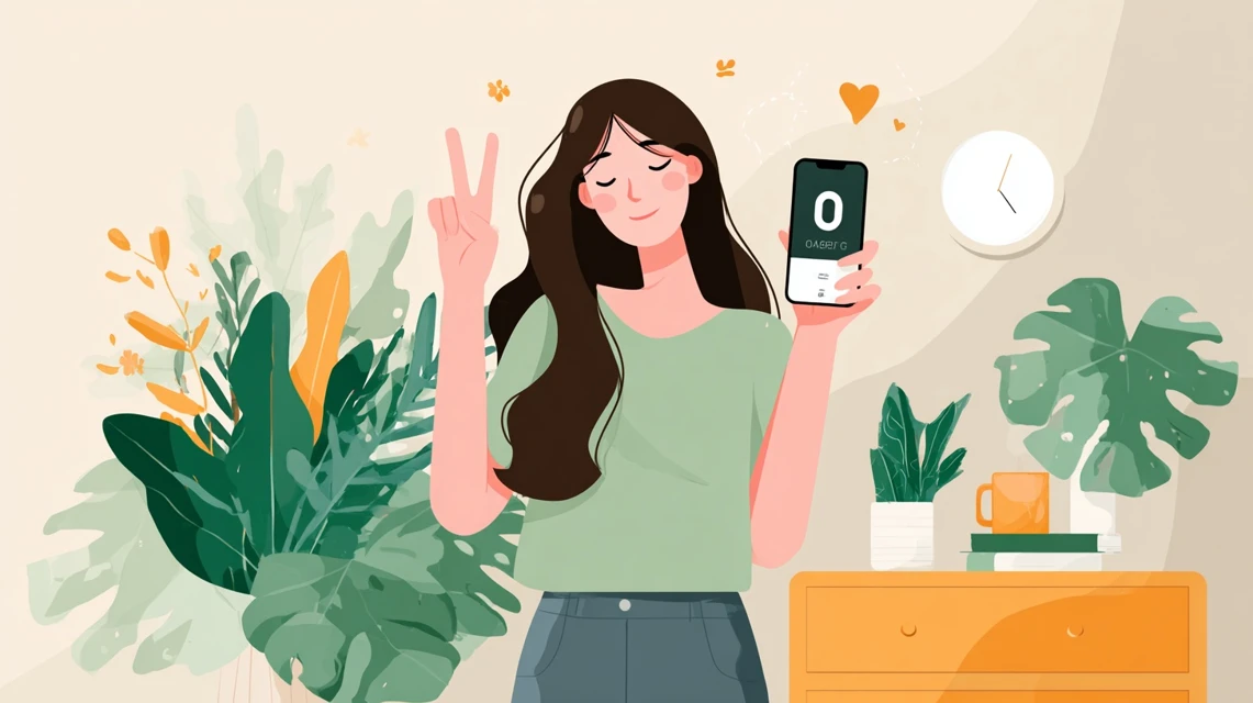 セール対象商品を確認する女性
