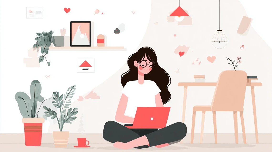 割引対象モデルを選ぶ女性
