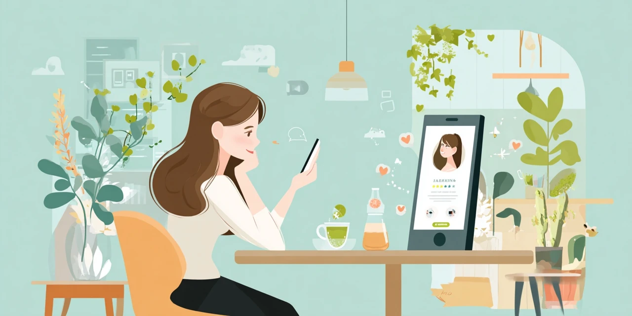 ザビッグのセルフレジ利用前に準備する女性
