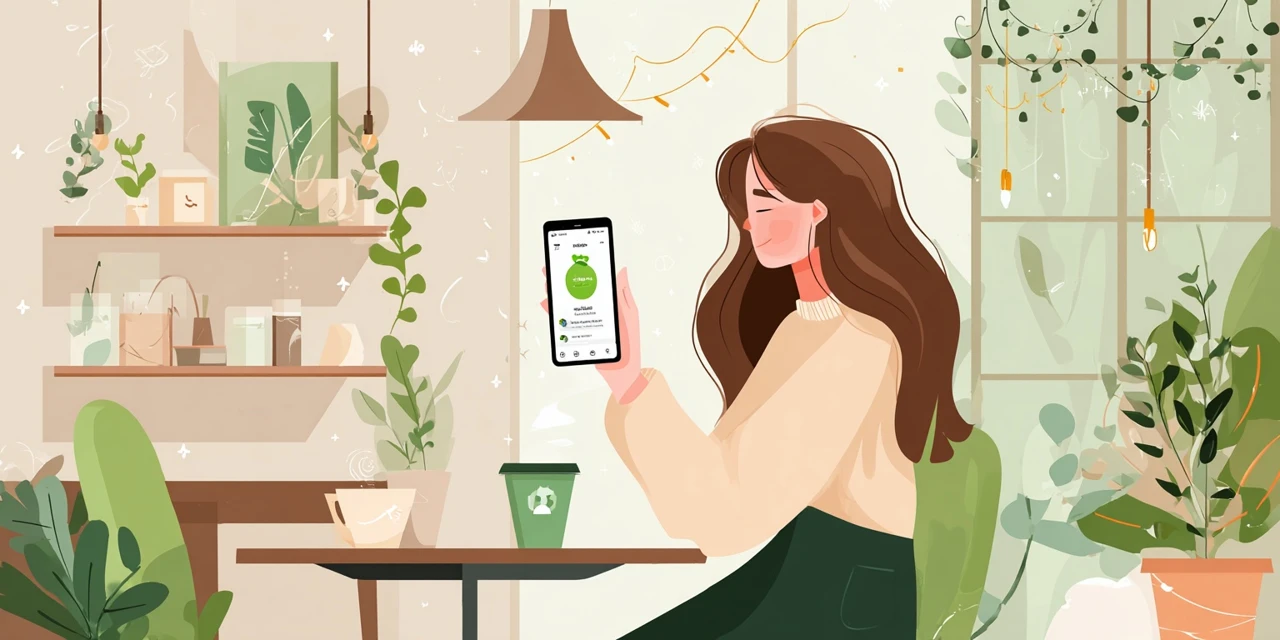 ファミペイバーチャルカード還元率と使い方のコツを確認する女性
