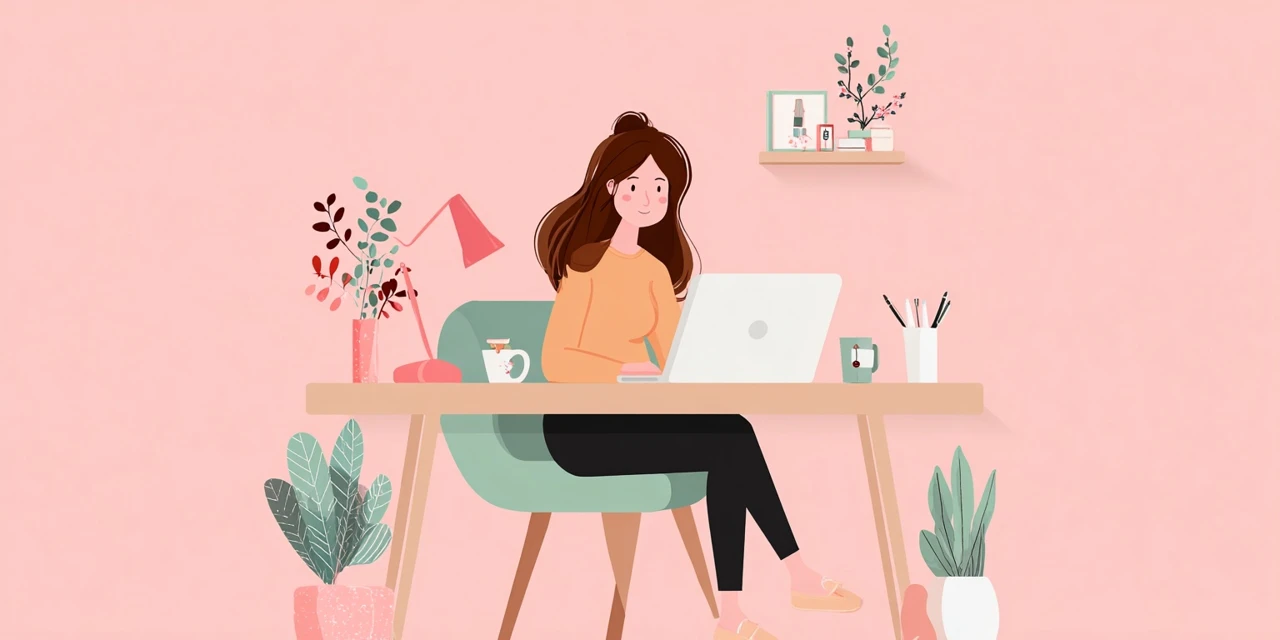 ポイント付与スケジュール表を確認する女性
