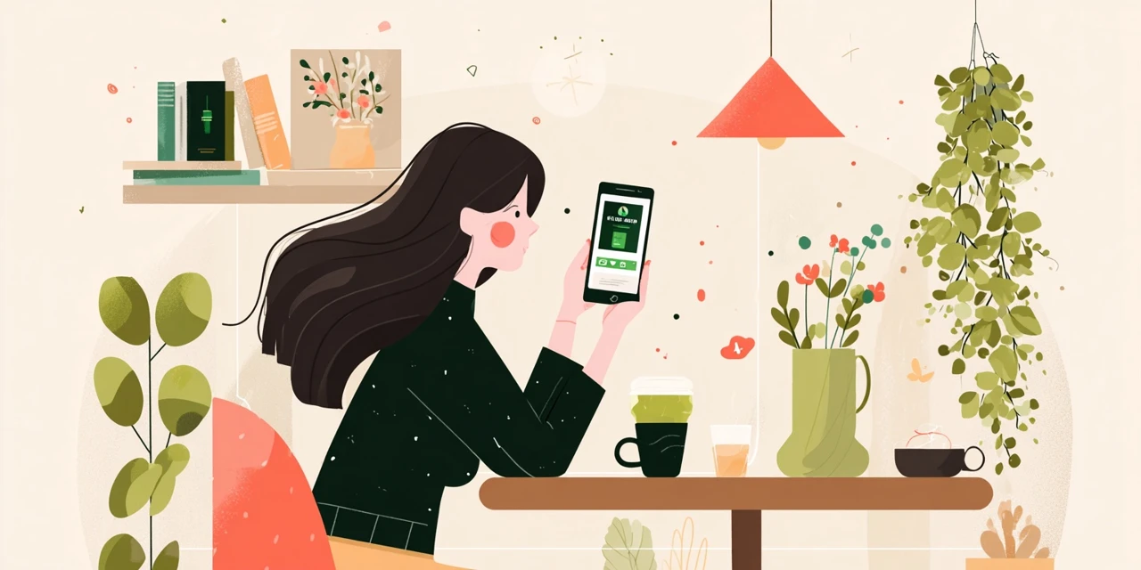 日本円での販売価格一覧をチェックする日本人
