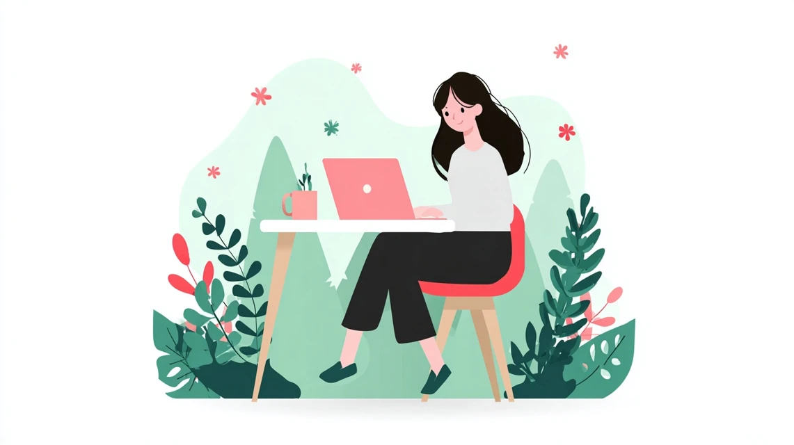 LAUSS配送日数を確認する女性
