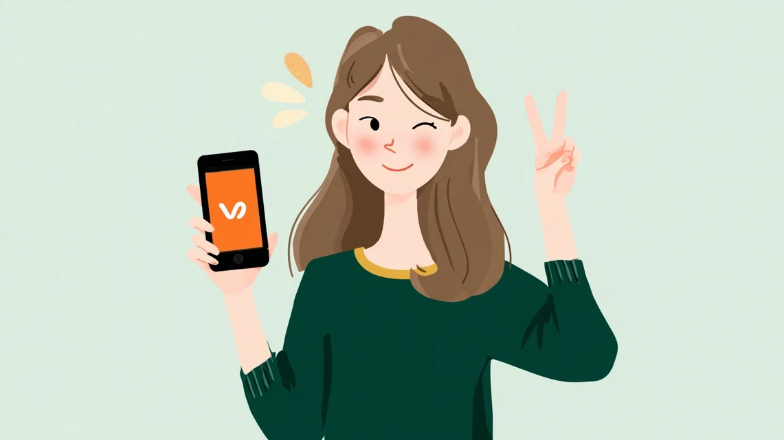 LAUSSクーポン活用を振り返る女性
