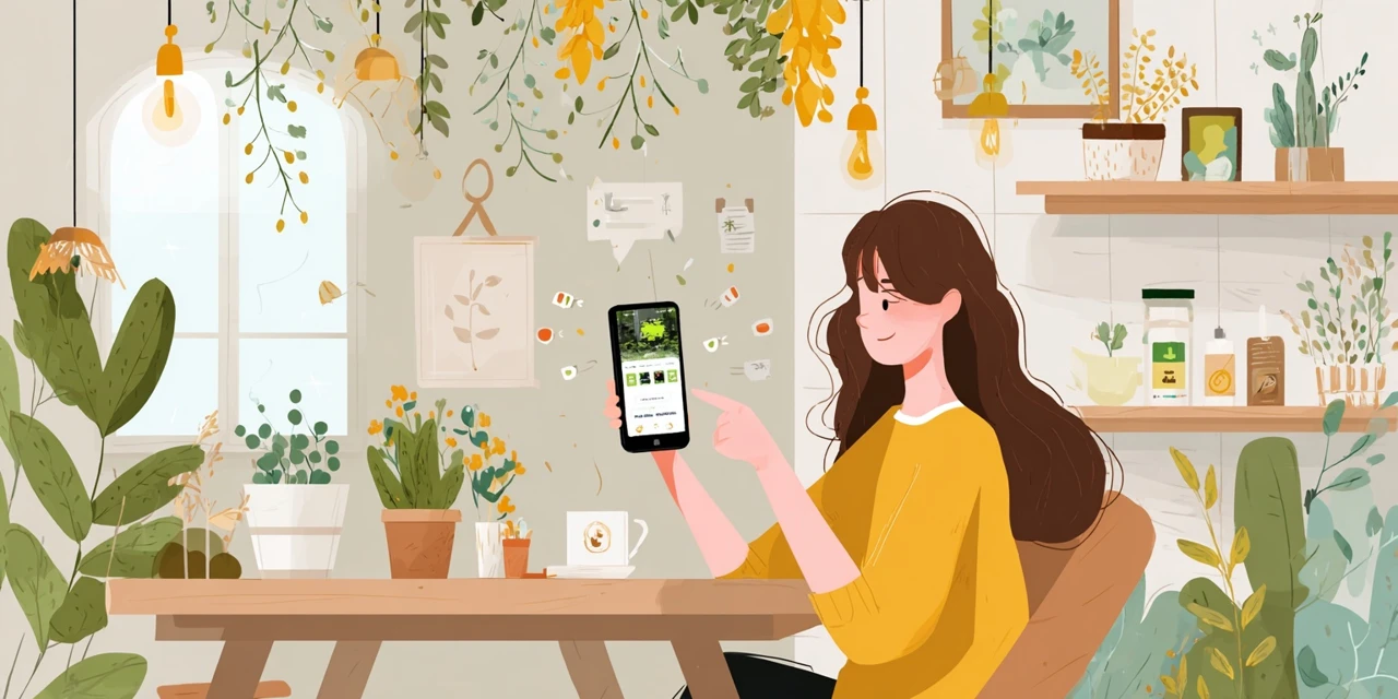 通販で湯田ヨーグルトを安く買う方法を比較する女性
