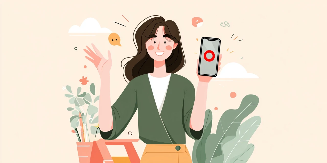 平和島店のトンデミ割引コード情報を見る女性
