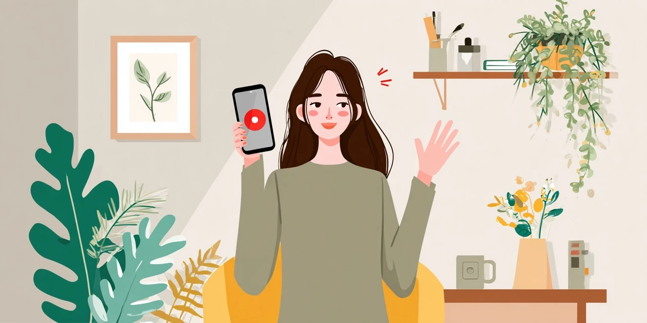 眼鏡市場アプリでクーポン登録する日本人
