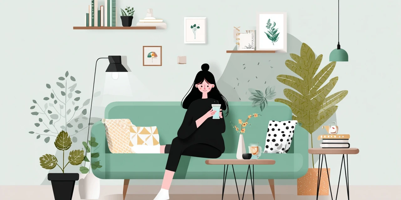 小諸のいちご狩りクーポンQ&Aを見る女性