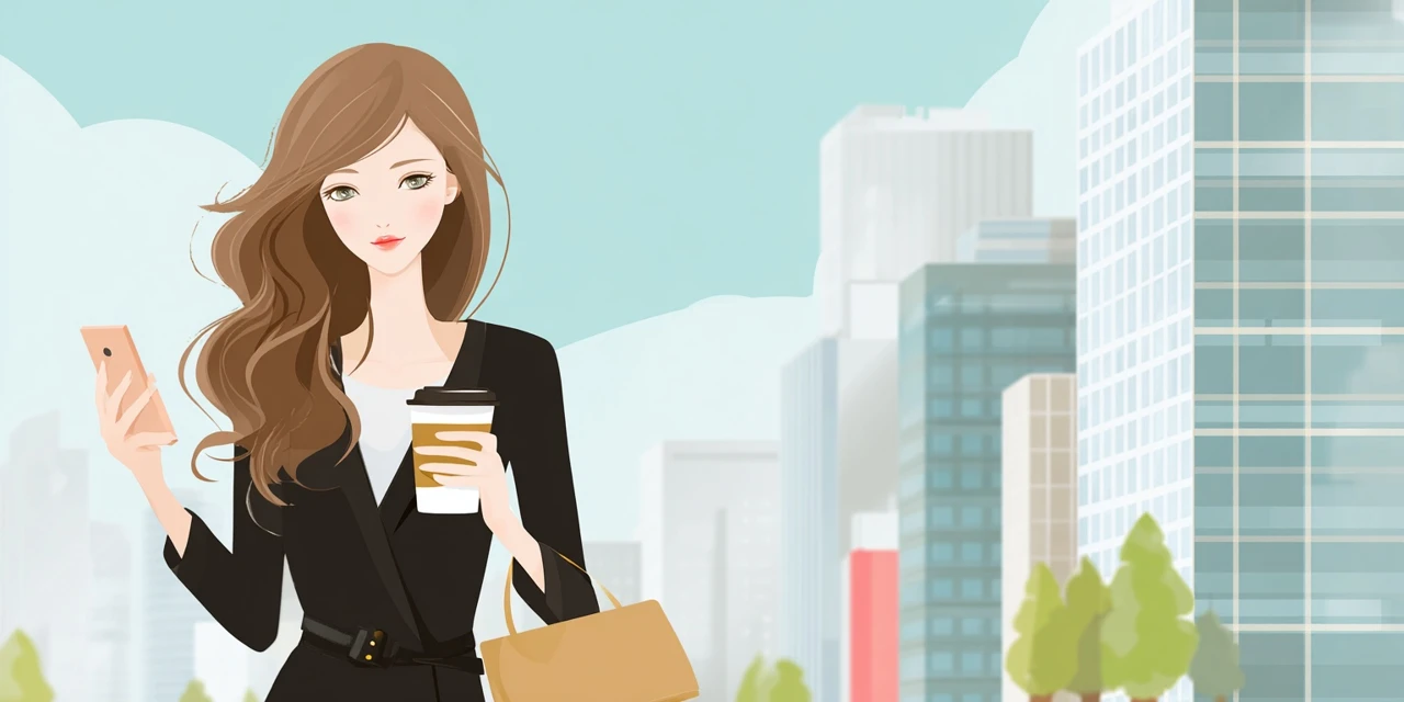 他社サービスと料金や内容を比較する女性
