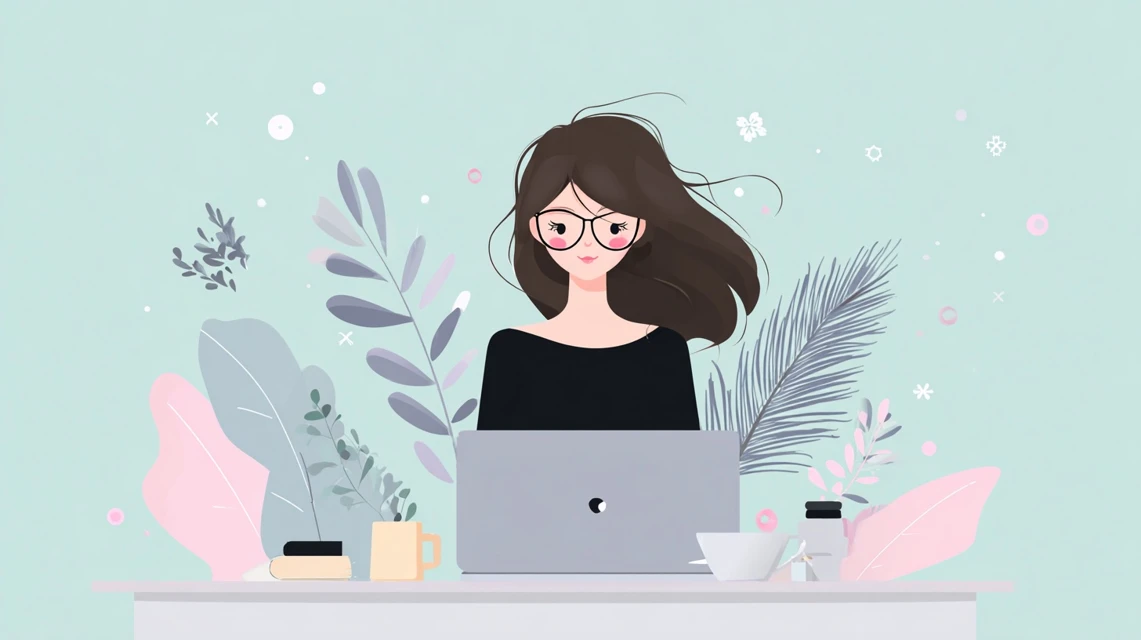 イベント情報を確認する日本人
