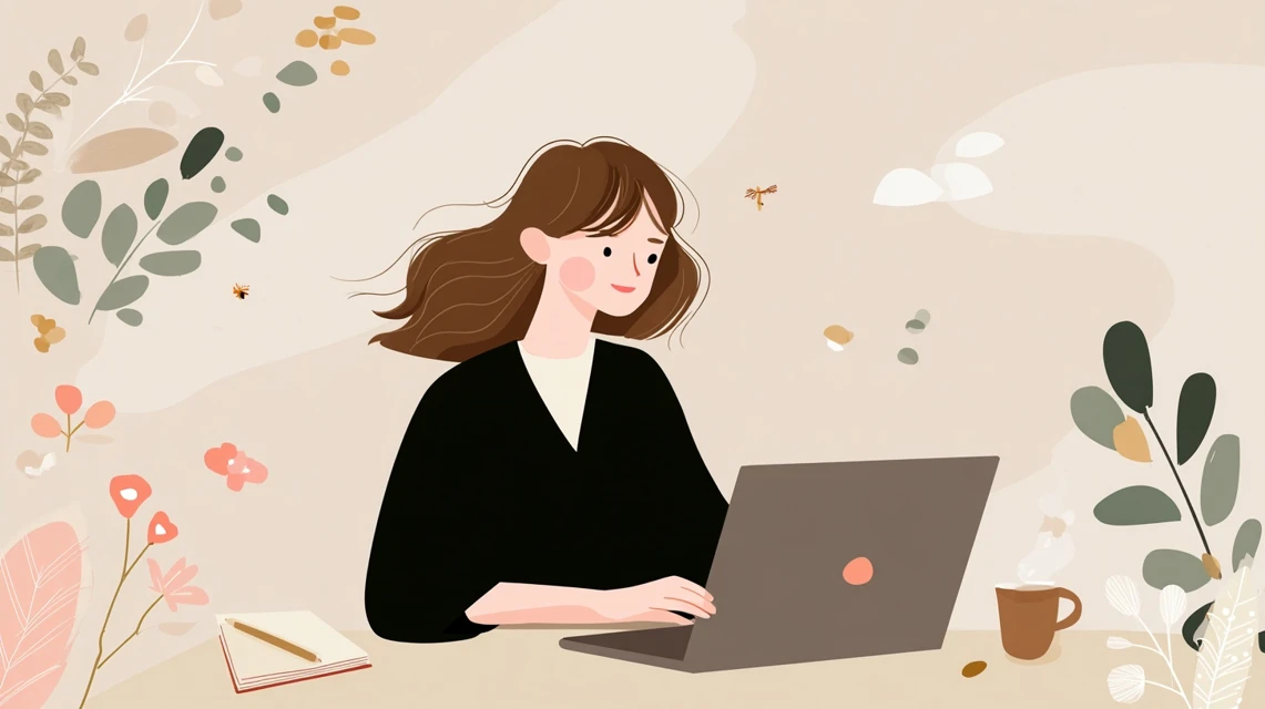 メール会員の注意点を確認する日本人
