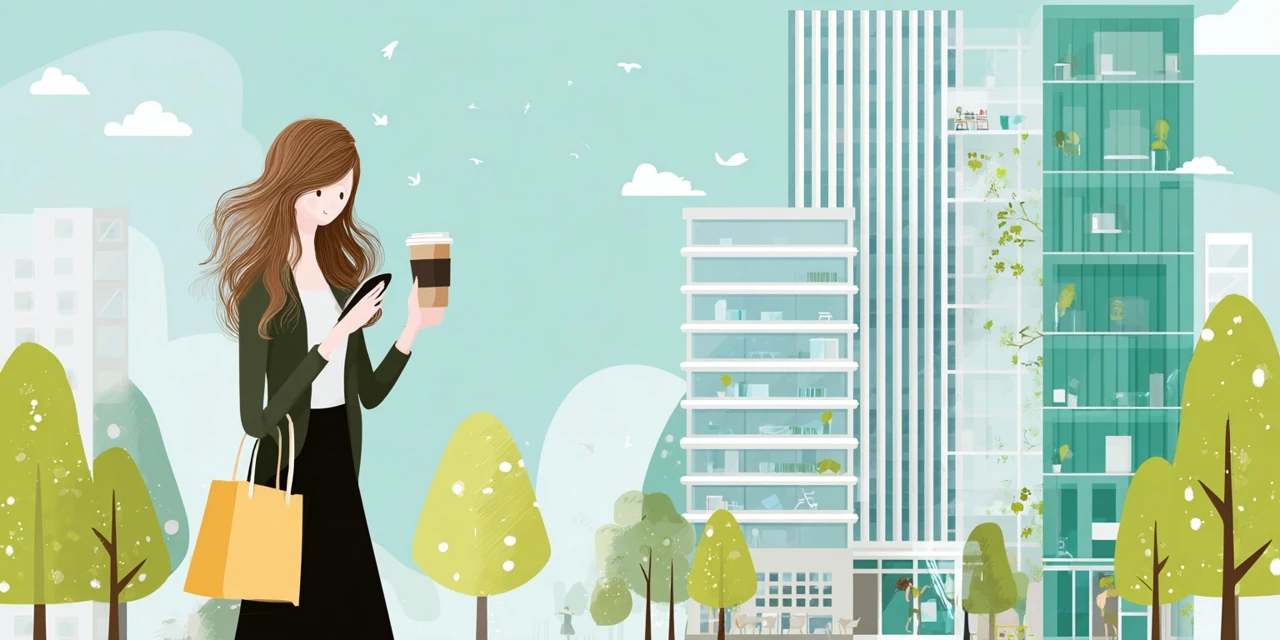 ふくの湯サウナ割引テクニック記事を見る女性
