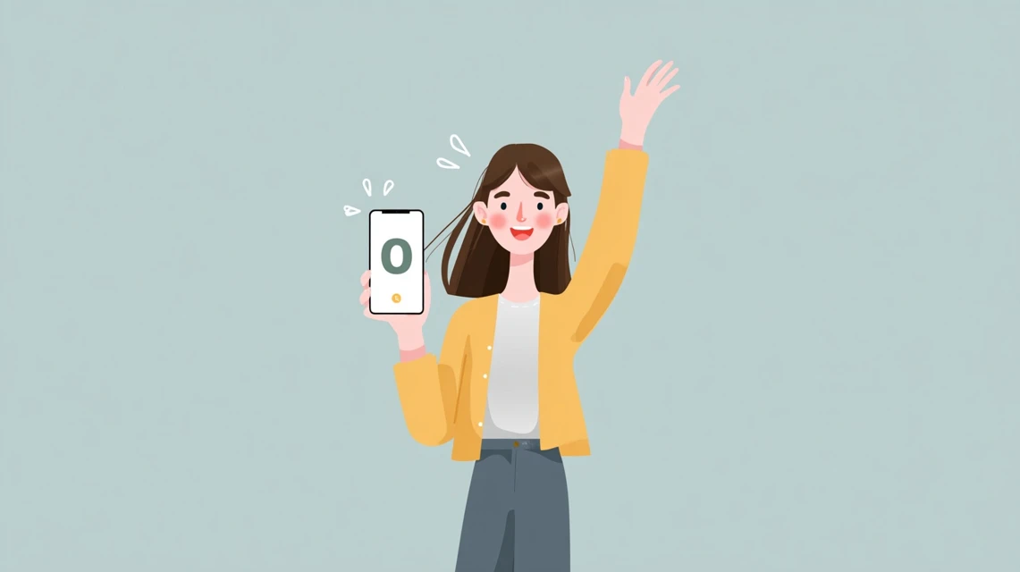 ゴンチャクーポンコード有無を調べる女性
