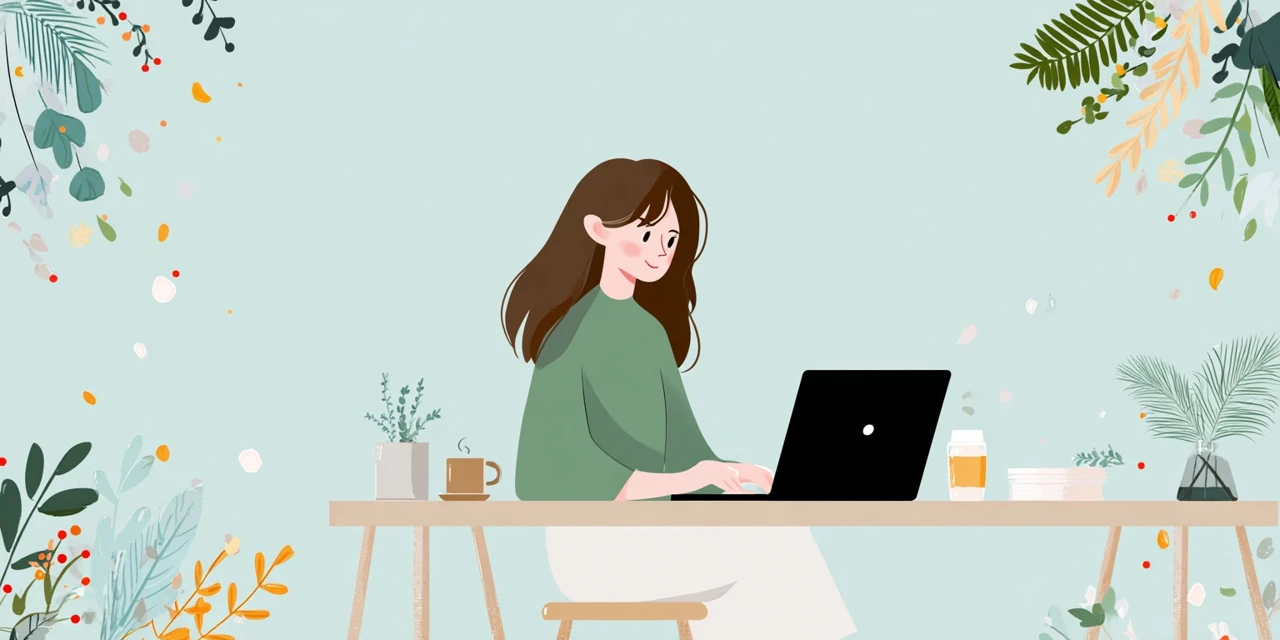 アカウント画面でお詫びクーポン残高を確認する女性
