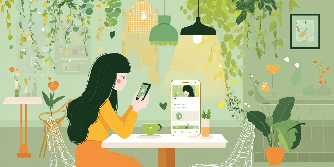 翌月払いキャンペーンコードで還元条件を確認する女性
