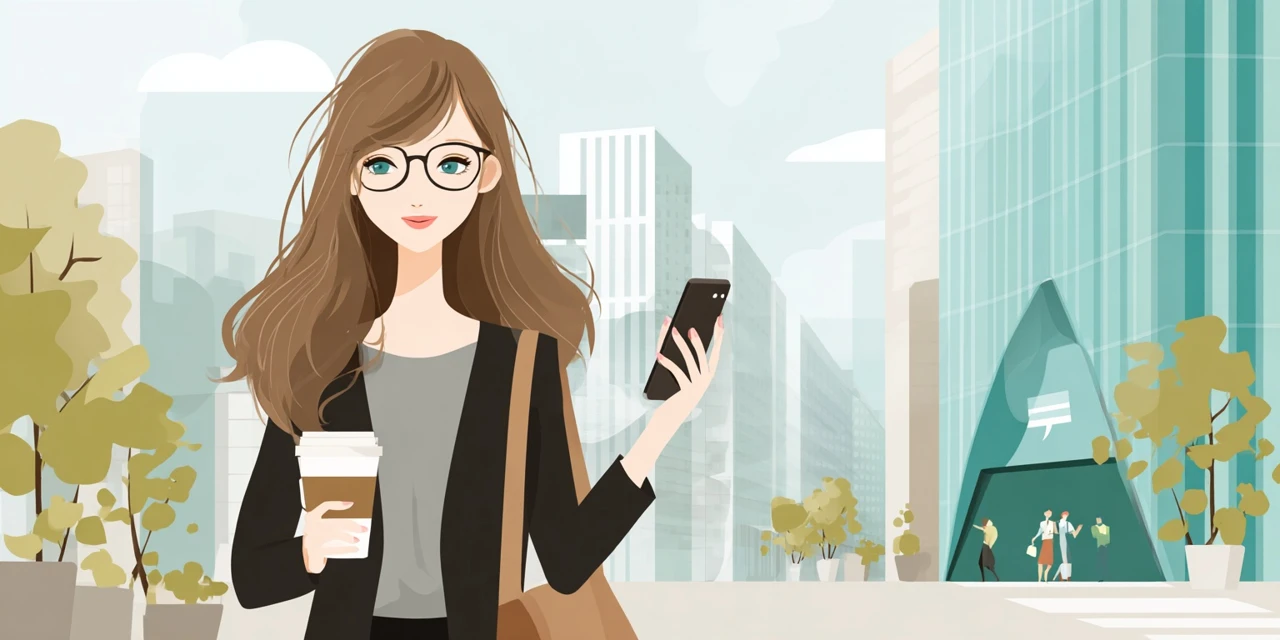 眼鏡市場のクーポンとペイペイ活用を振り返る女性
