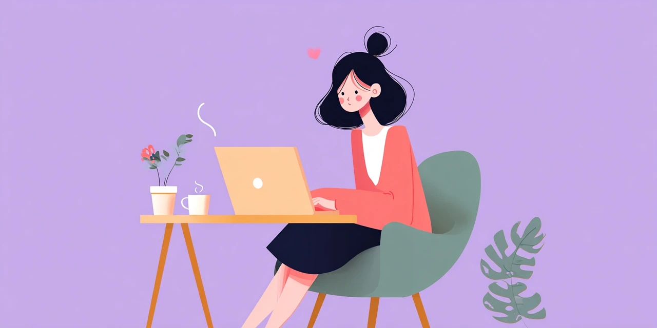 公式LINEからクーポン受信設定をする女性
