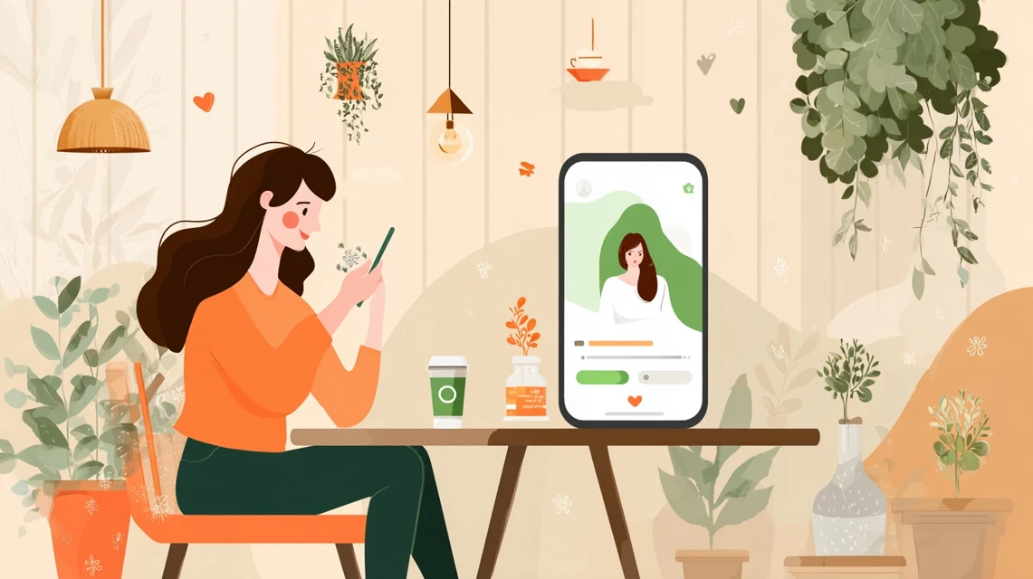 MOTAがやばい評判の真偽を確認する女性
