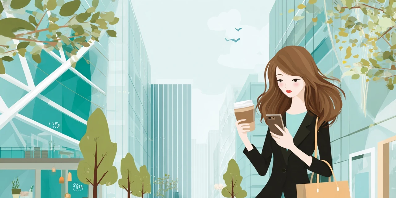 LINEでピーチクーポン受信設定をする日本人
