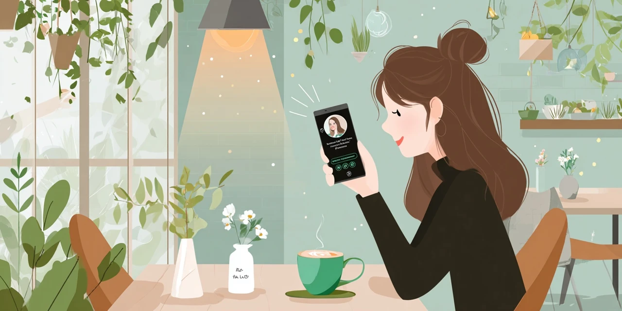 楽天経由のピーチ割引情報を見る女性
