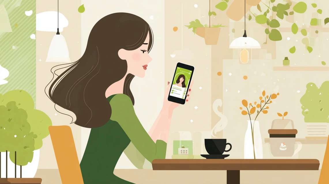 入学式用スーツを選ぶ女性
