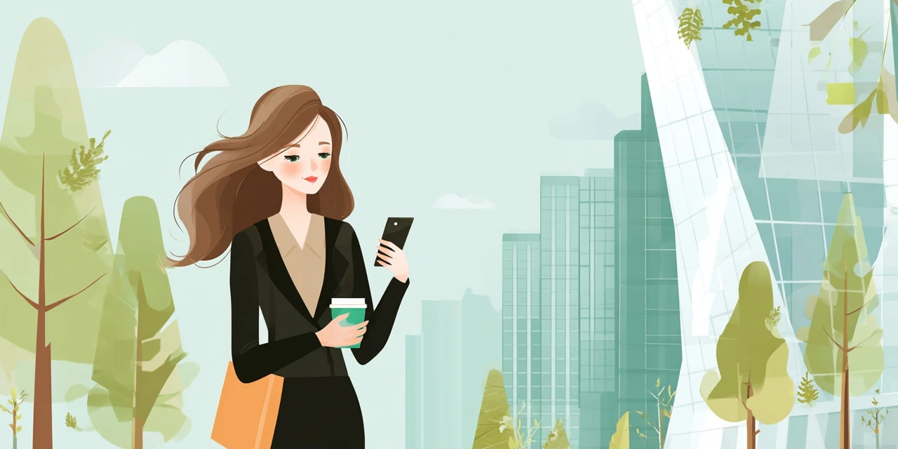 いいふろ会員登録手順を確認する女性
