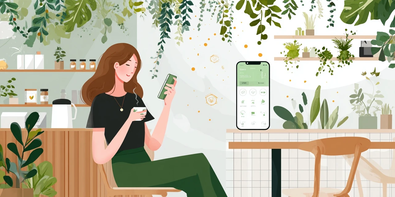 guウェルカムクーポン条件を調べる女性
