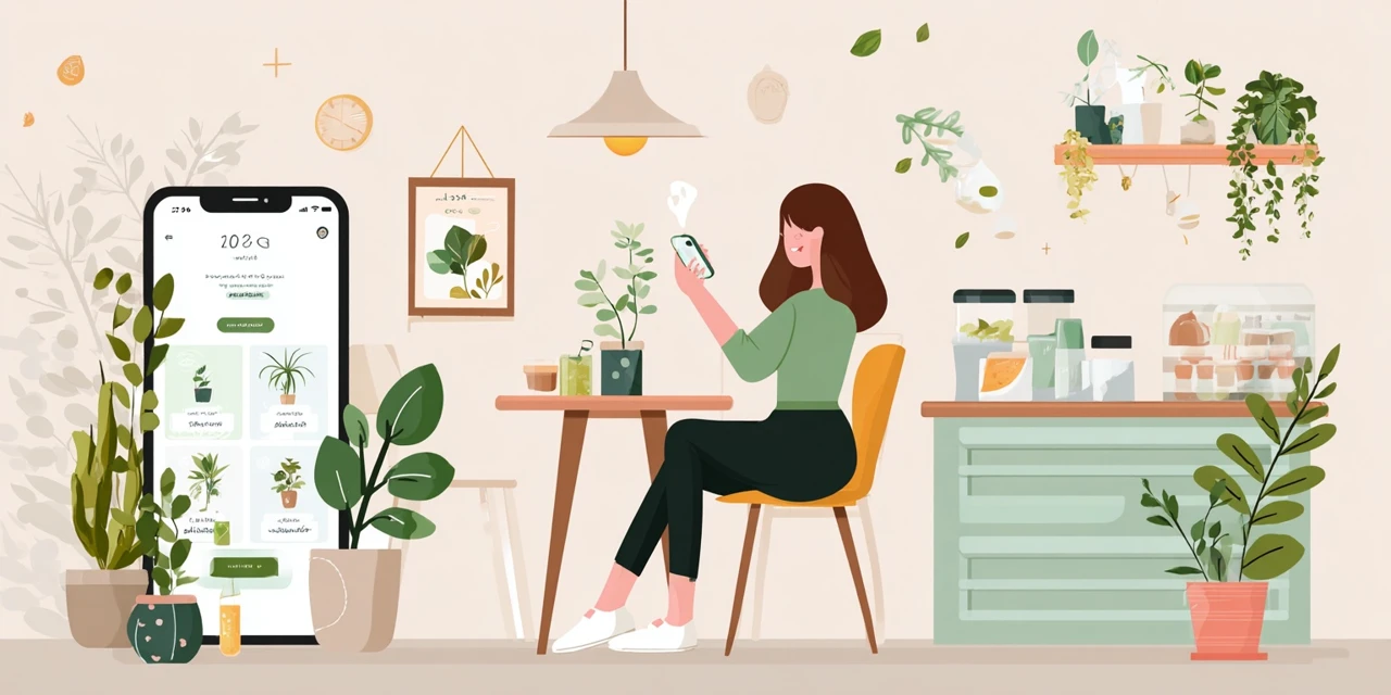 八番ラーメンアプリ会員特典を見る日本人
