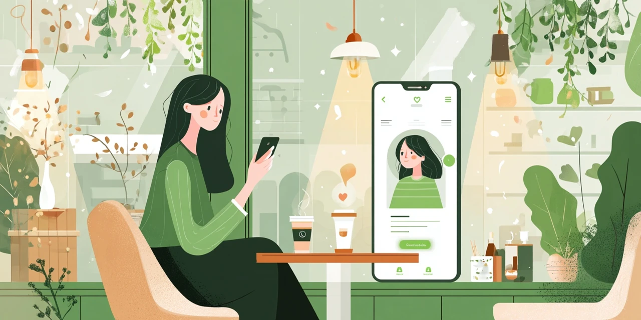 buyma2025年クーポン情報を確認する女性
