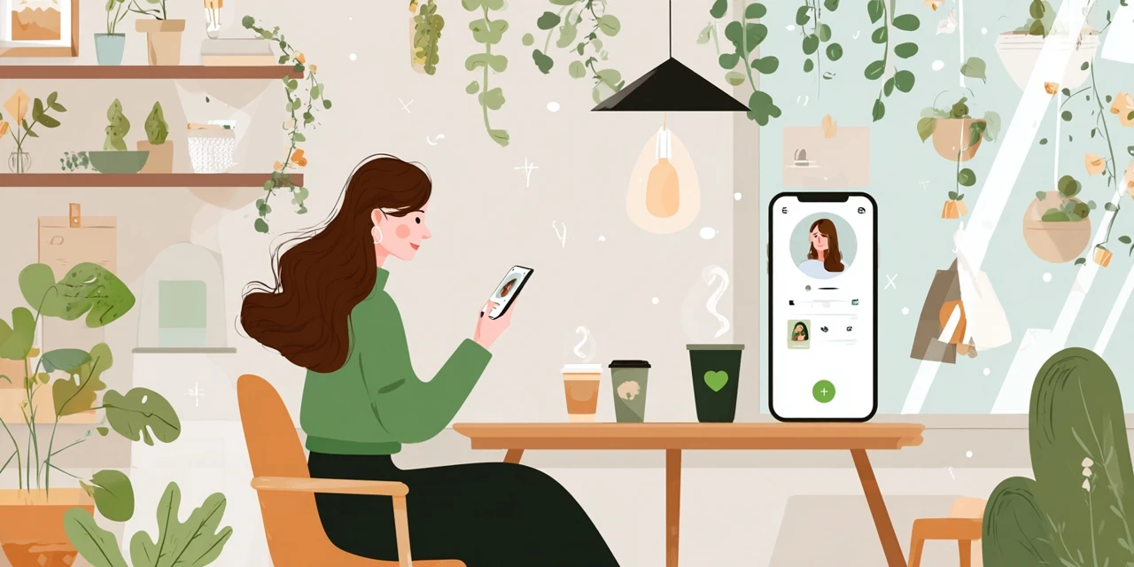 LINEで届くきんのぶたクーポンを確認する日本人
