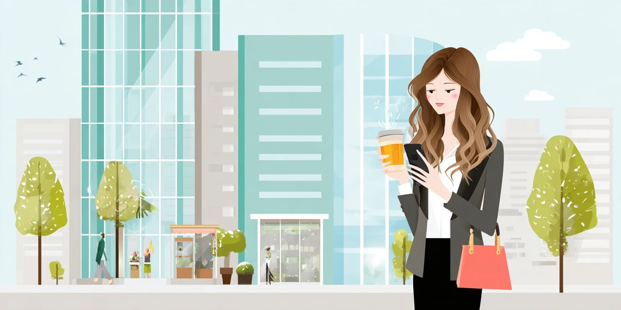 ドコモ5500円クーポン最終確認を行う女性
