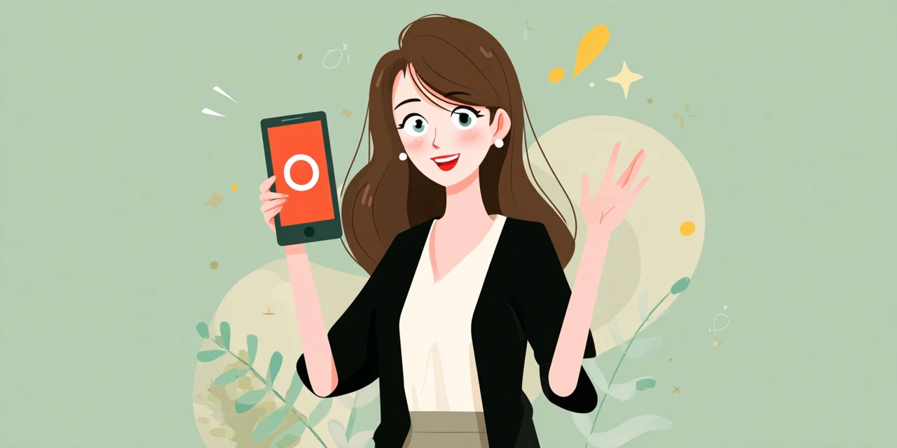 クーポンを使い施設全体の楽しみ方を確認する女性
