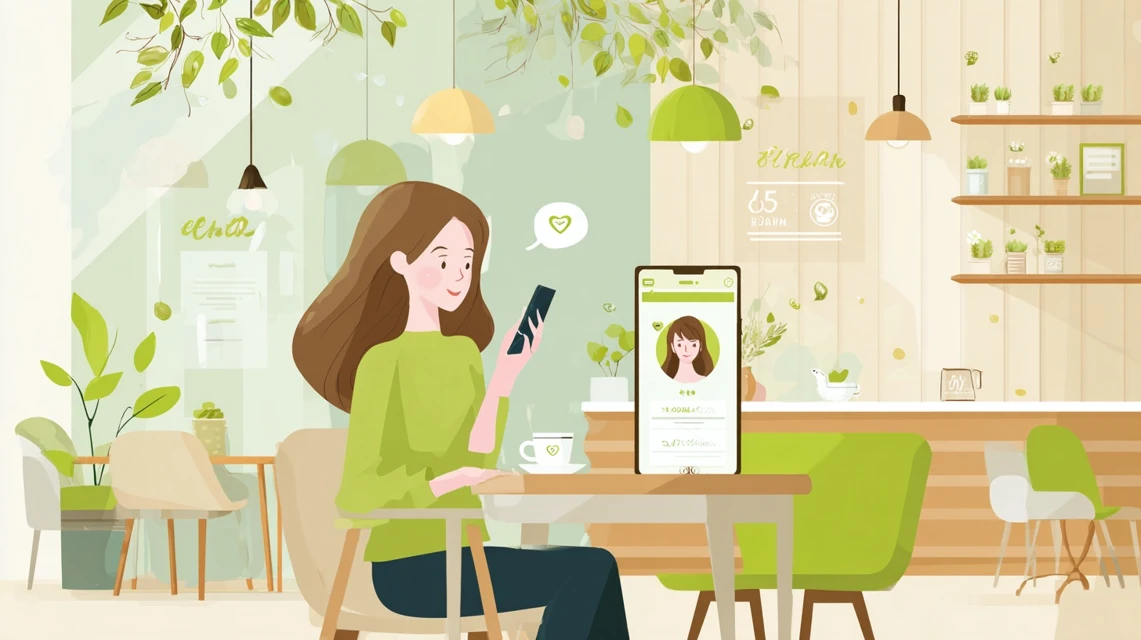 受取口座の指定条件を確認する女性
