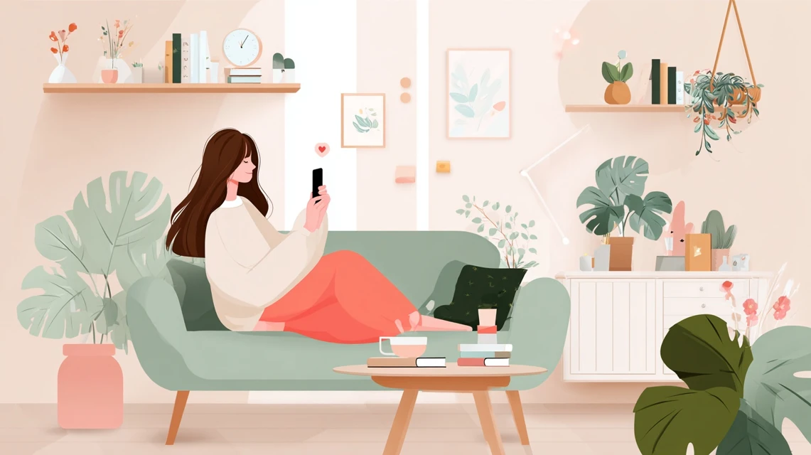 ゴンチャ会員ランク特典を比較する女性
