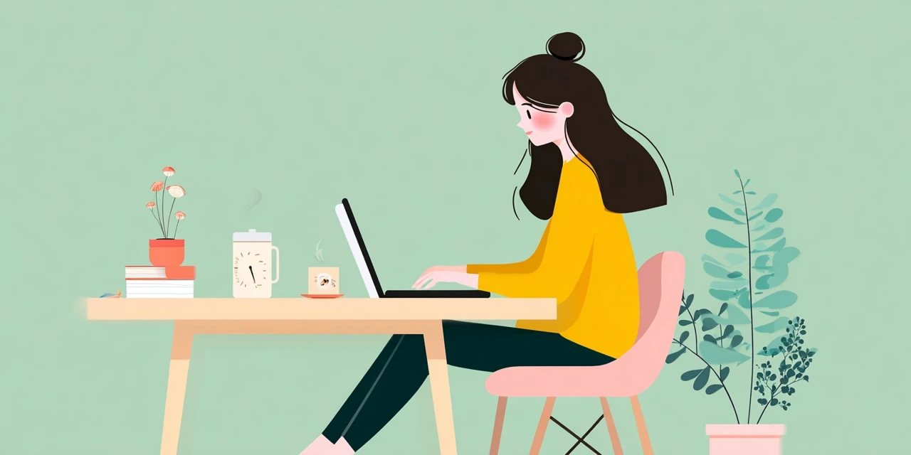 楽天ビューティー会員特典を整理する女性
