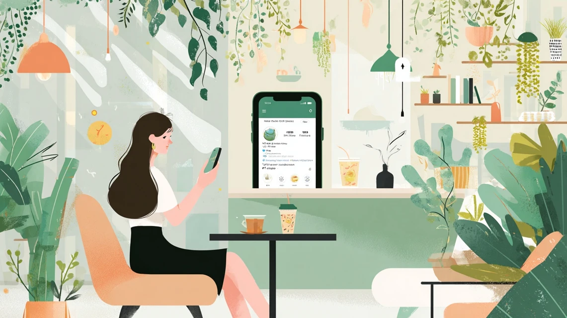 おにぎり無料企画の傾向を知る女性
