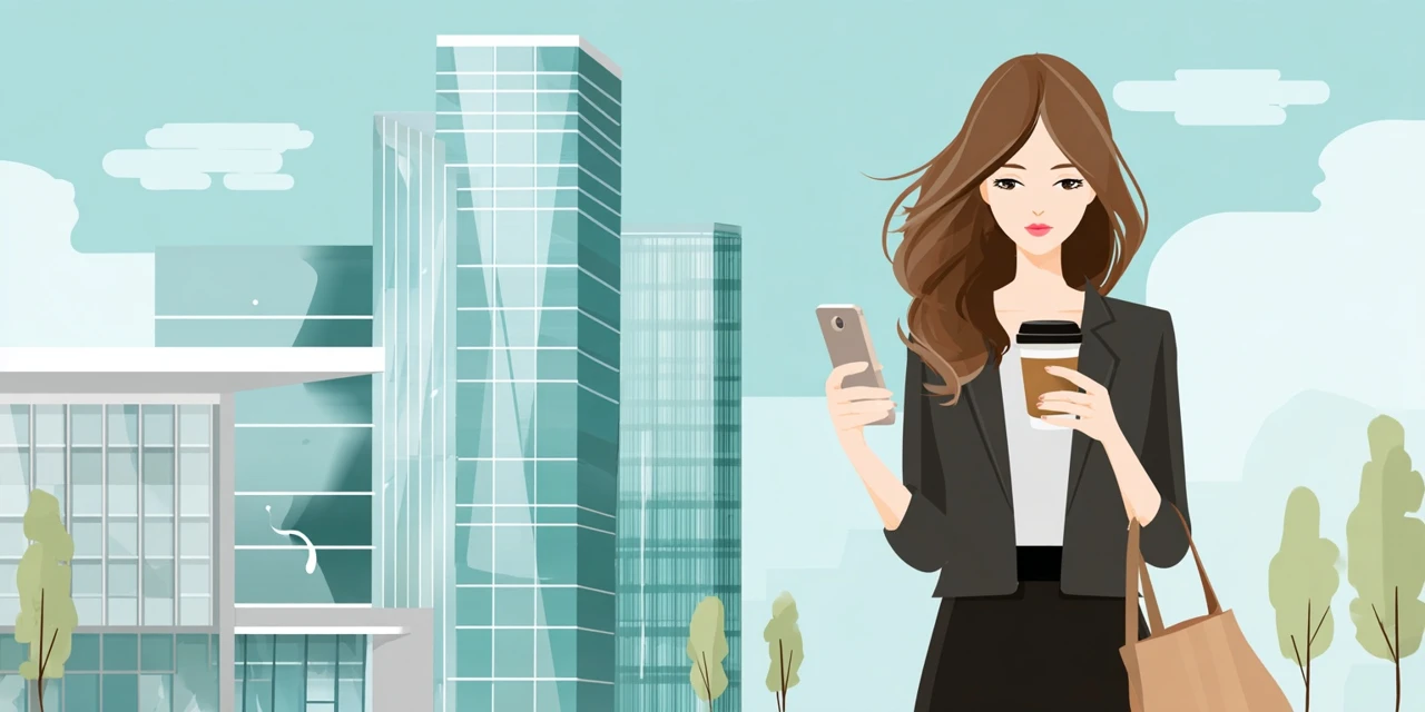 ネット予約で当日対応可否を確認する女性
